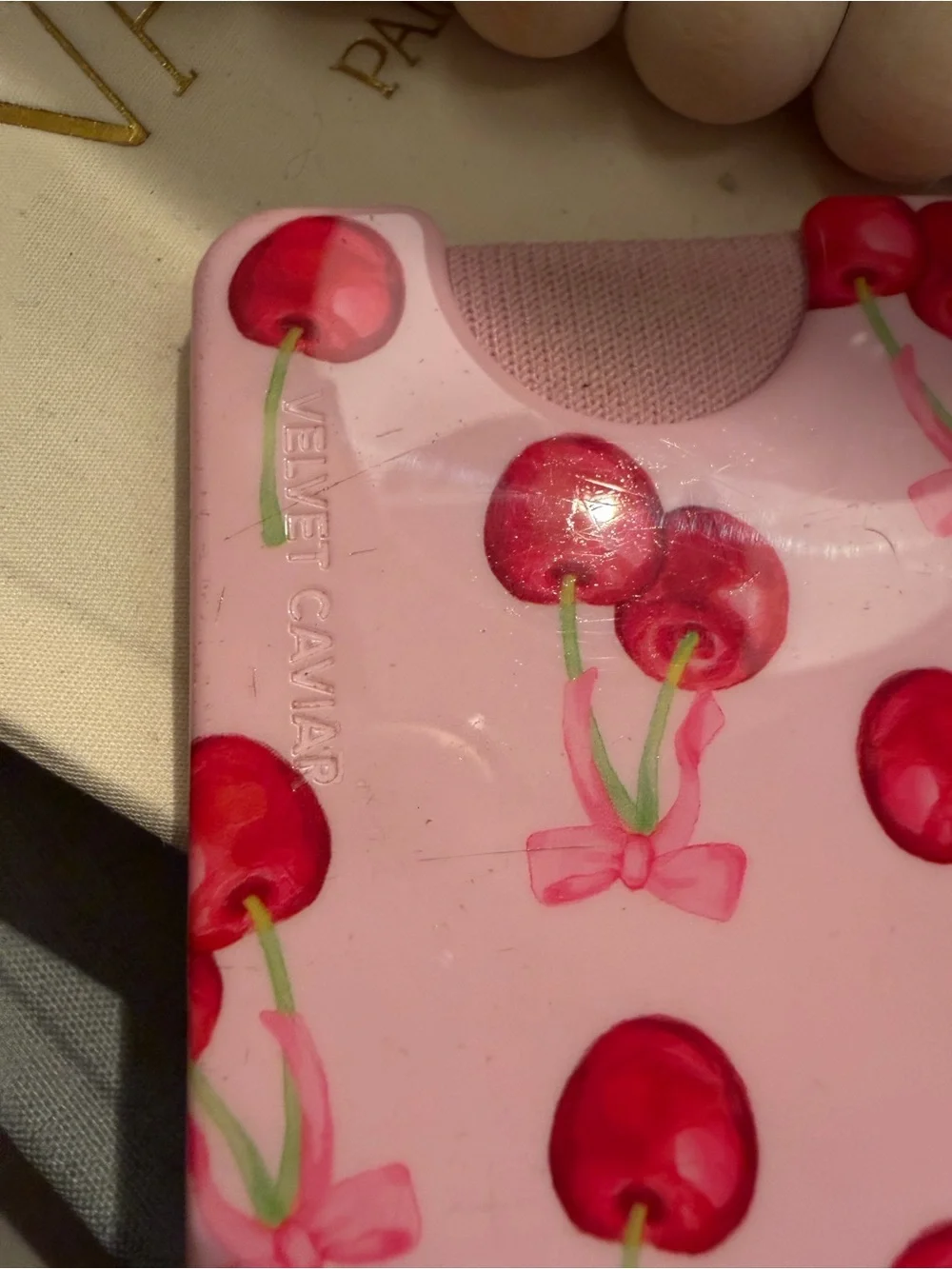 Velvet Caviar iPhone 17 Pro Cherry Case & MagSafe Wallet